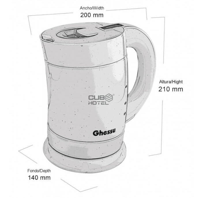 Fervedor Naomi Preto 0.8L